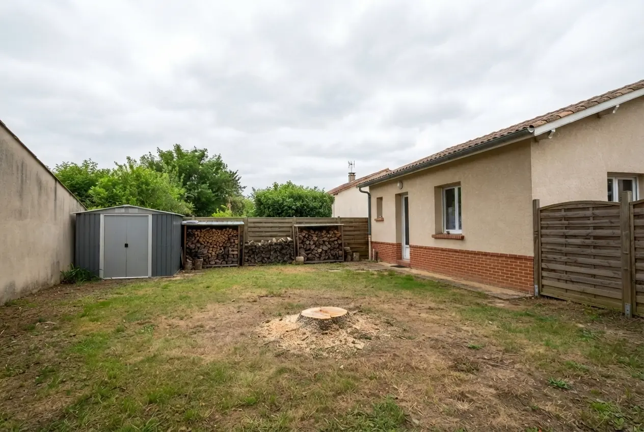 Jardin sécurisé après abattage à Montauban